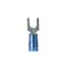 Panduit Fork Terminal, #10 Stud Size, 14 AWG, 600 V, Nylon Insulated, Blue, 1000 PK PN14-10F-M - alternate 1